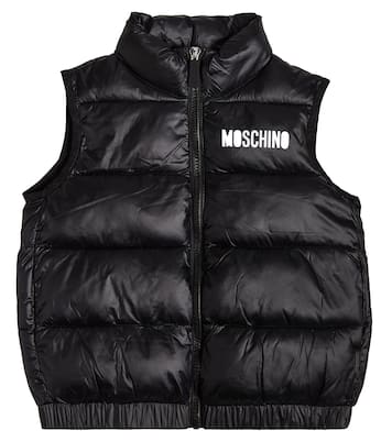 Printed puffer vest | Moschino Kids