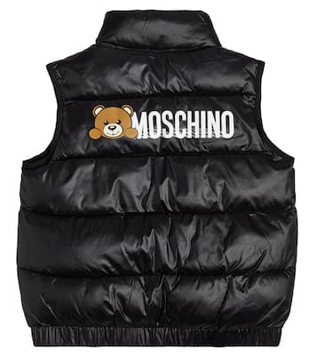 Printed puffer vest | Moschino Kids