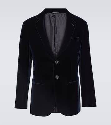 Blazer da smoking in velluto | Giorgio Armani