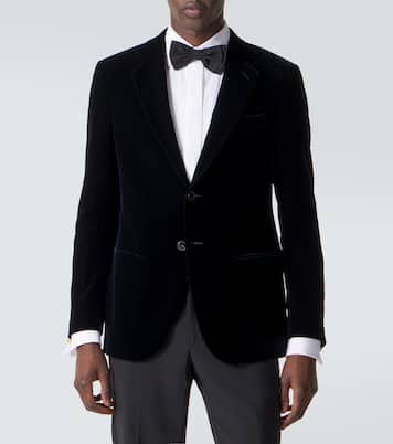 Blazer da smoking in velluto | Giorgio Armani