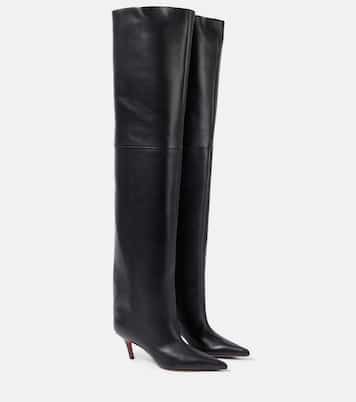 Overknee-Stiefel Fiona 60 aus Leder | Amina Muaddi