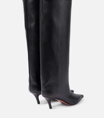 Overknee-Stiefel Fiona 60 aus Leder | Amina Muaddi