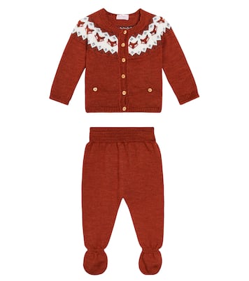 Baby set of wool jacket and pants | La Coqueta