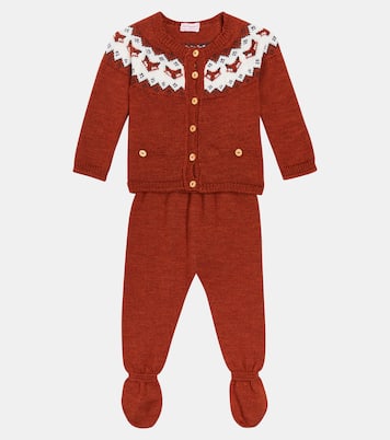 Baby set of wool jacket and pants | La Coqueta