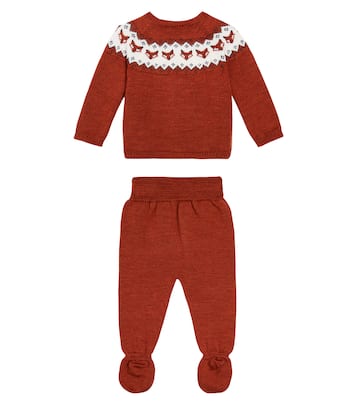 Baby set of wool jacket and pants | La Coqueta