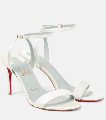 Loubigirl 85 silk crêpe satin sandals | Christian Louboutin