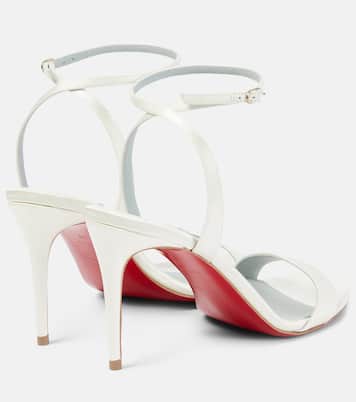 Loubigirl 85 silk crêpe satin sandals | Christian Louboutin