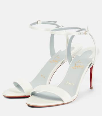 Loubigirl 85 silk crêpe satin sandals | Christian Louboutin