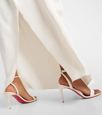 Loubigirl 85 silk crêpe satin sandals | Christian Louboutin