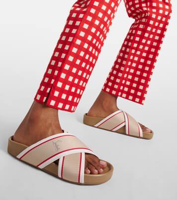 Hot Cross Bizz ribbon sandals | Christian Louboutin