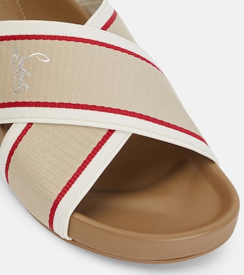 Hot Cross Bizz ribbon sandals | Christian Louboutin
