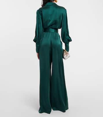 Weite Hose Tuck aus Seidensatin | Zimmermann