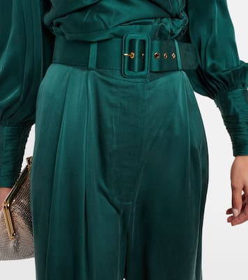 Weite Hose Tuck aus Seidensatin | Zimmermann