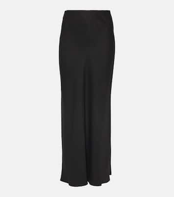 Jupe longue en lin mélangé | Brunello Cucinelli