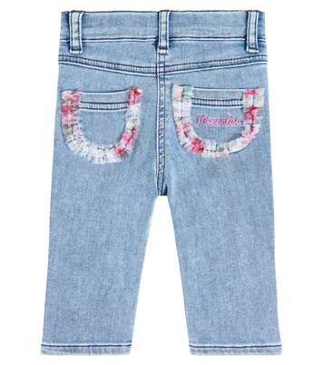 Baby embroidered jeans | Monnalisa