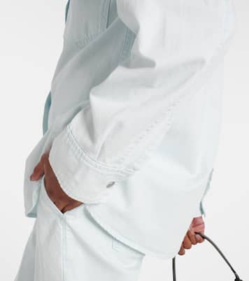 Hemdjacke aus Baumwoll-Twill | Vince