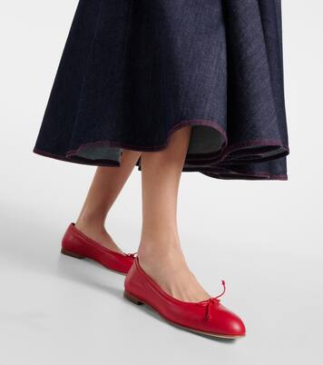 Veralli Verona leather ballet flats | Manolo Blahnik