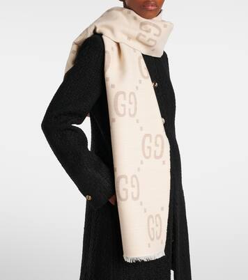 GG wool and silk scarf | Gucci