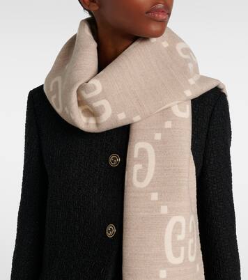 GG wool and silk scarf | Gucci