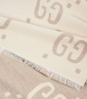 GG wool and silk scarf | Gucci