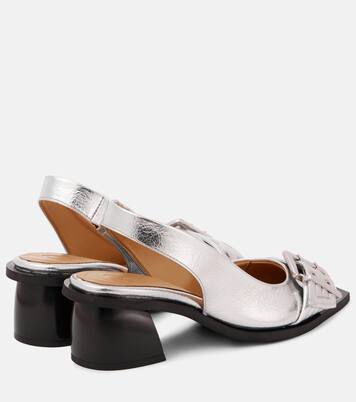 Escarpins en cuir synthétique | Ganni