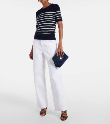 Pull Luphia rayé en soie et cachemire | Khaite