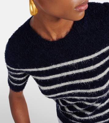 Pull Luphia rayé en soie et cachemire | Khaite