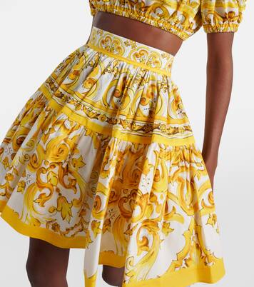 Minirock Majolica aus Baumwolle | Dolce&Gabbana