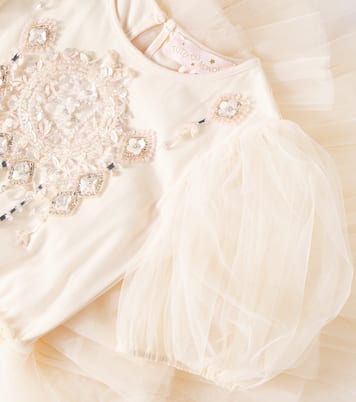 Trinket cotton jersey and tulle dress | Tutu Du Monde