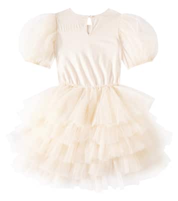 Trinket cotton jersey and tulle dress | Tutu Du Monde