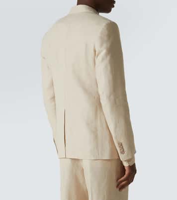 Double-breasted linen blazer | Dolce&Gabbana