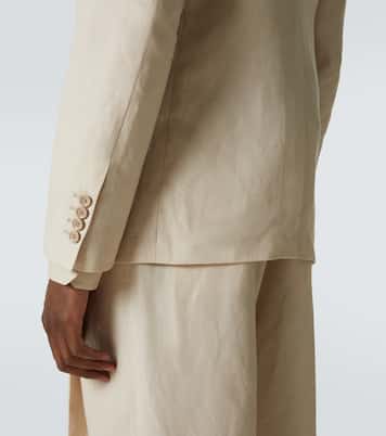 Double-breasted linen blazer | Dolce&Gabbana