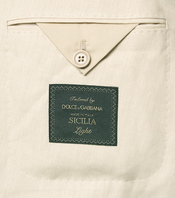 Double-breasted linen blazer | Dolce&Gabbana