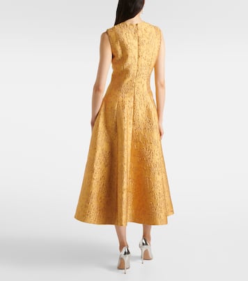 Robe midi Mara en jacquard à fleurs | Emilia Wickstead