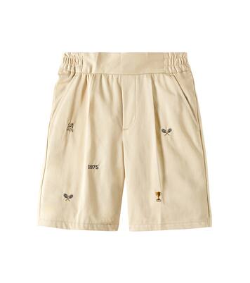 Christian embroidered cotton Bermuda shorts | Bonpoint