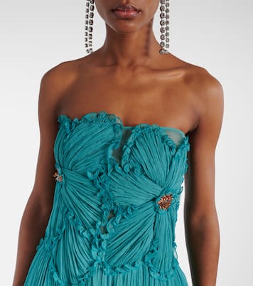 Adamaris embellished silk-blend chiffon gown | Costarellos