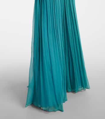 Adamaris embellished silk-blend chiffon gown | Costarellos