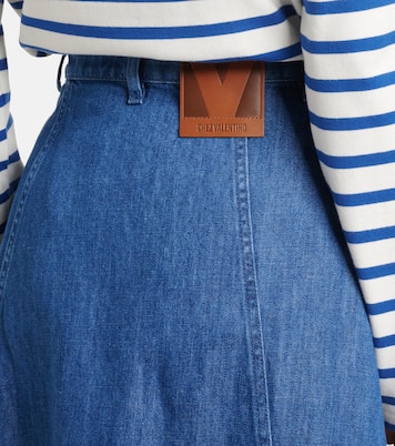 Falda midi de denim | Valentino