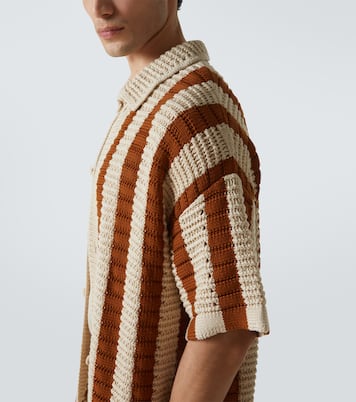 Thomas crochet cotton bowling shirt | Orlebar Brown
