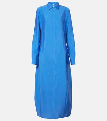 Abito chemisier in misto seta | Toteme