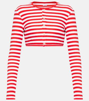 Cropped-Cardigan aus Frottee | Jade Swim