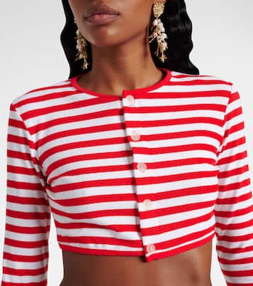 Cropped-Cardigan aus Frottee | Jade Swim