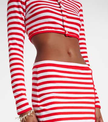 Cropped-Cardigan aus Frottee | Jade Swim