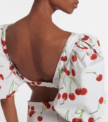Printed cotton bandeau top | Adriana Degreas