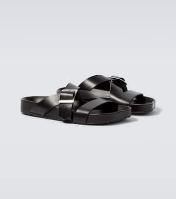 Paula's Ibiza Ease Buckle leather sandals | Loewe