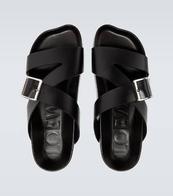 Paula's Ibiza Ease Buckle leather sandals | Loewe