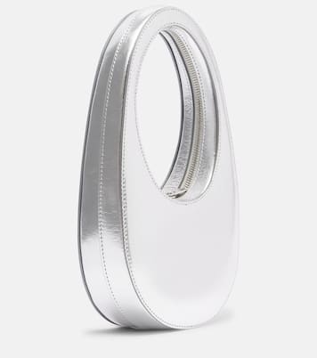 Swipe Mini metallic leather shoulder bag | Coperni