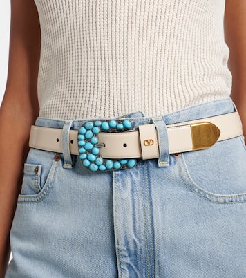 VLogo Signature 30 leather belt | Valentino Garavani