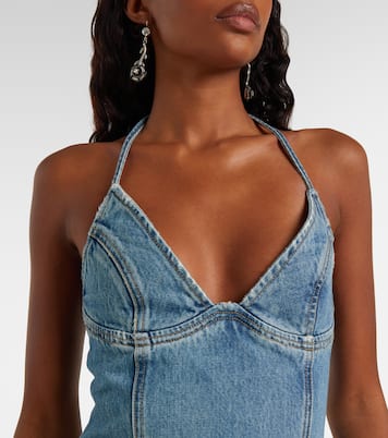 Maxikleid aus Denim | Blumarine