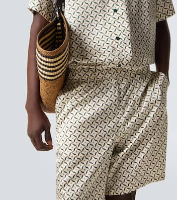 Roberto printed silk bowling shirt | Frescobol Carioca